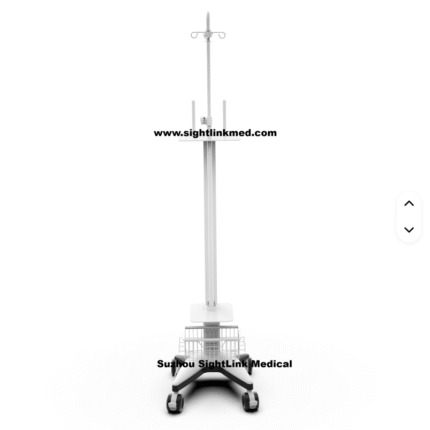 Hospital Infusion Stand for Infusion Pump Height Adjustable Medical Trolley Mobile Infusion Pump Cart