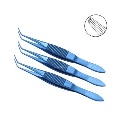 Titanium Ophthalmic Troutman Superior Rectus Forceps 1*2 Teeth Surgical Instruments