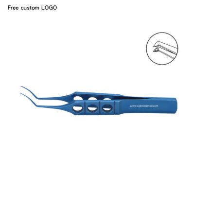 Fine Cataract Surgery Ultrata Style Capsulorhexis Forceps Curved 85mm Surgical Instrument