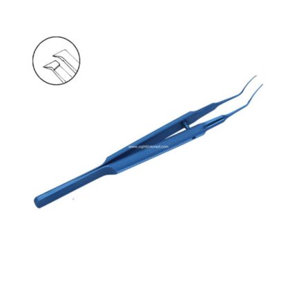 Hot Sales Utrata Style Capsulorhexis Forceps Curved sharp Tips Eye Cataract Surgical Instrument