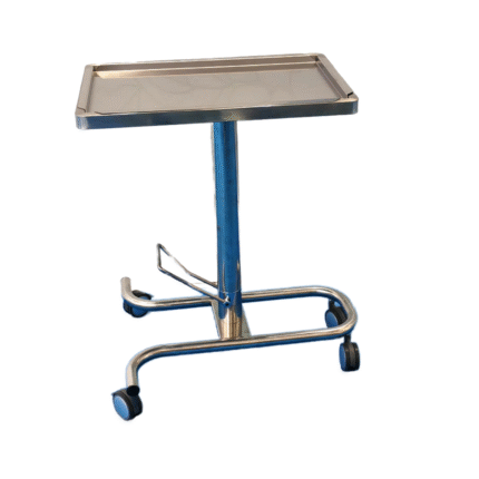 Adjustable Surgical Instruments Trolley Stainless Steel Cart Trolley Ophthalmic Instruments Mayo Table Ophthalmic Mayo Trolley