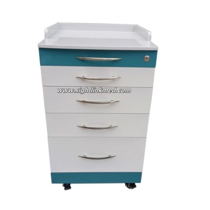Mobile Stainless Trolley Modern Storage Movable Furniture Clinic Dental Cabinet with Drawer