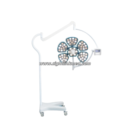 Adjustable Emergency Hospital LED 5petal Shadowless Floor Standing Surgical Lamp