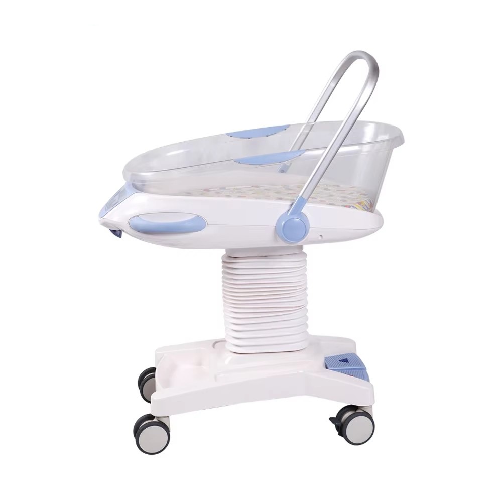 H4c059a64740e4584a32934069cc851aa5 Deluxe ABS Hydraulic Baby Crib for Newborns Electric Medical ICU Pediatric Bed Whosale Hospital Furniture