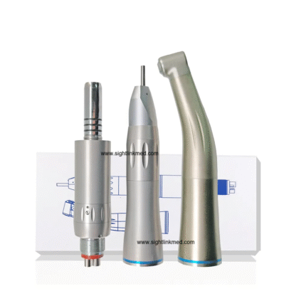 Dental Equipment Handpiece Low Speed Handpiece Set Without Optic Contra Angle Straight Handpiece Inner Water Channel