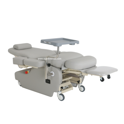 Dialysis Chair Height Adjustable Deluxe Transfusion Chair Electric 3 Function for Blood Hemodialysis