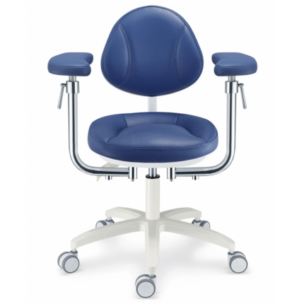 Deluxe Swivel Dentist Chair With Adjustable Armrests Dental Clinic Chairs With Padding Armrests