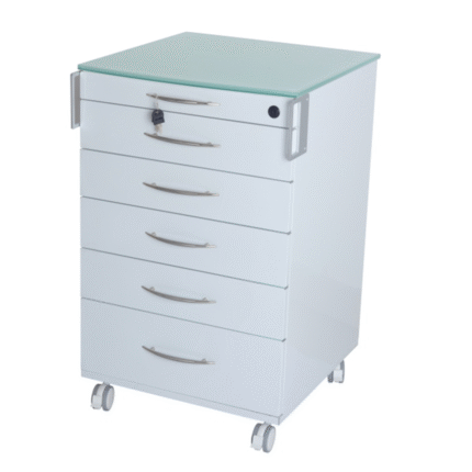Side Cabinet For Dental Hospital Dental Clinic Side Trolley Stainless Steel Deluxy Side Cabinet