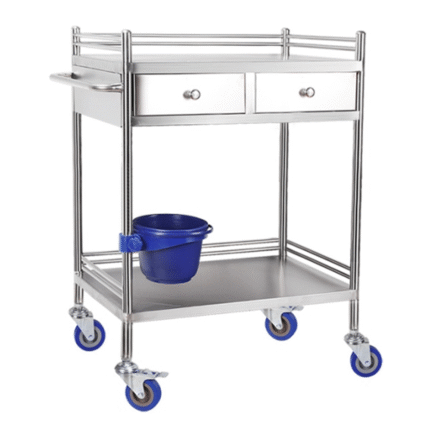 Stainless Steel Trolley S.S Cart Hospital Trolley Medical Cart Dental Side Trolley