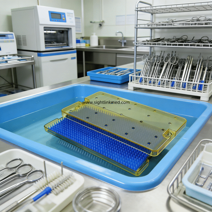 Clean Instrument Container Sterilization Container Plastic Instrument Disinfection Premium ...