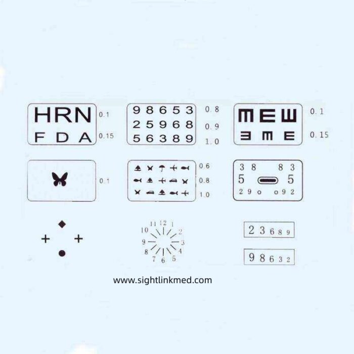 Hot Sale Eye Test Equipment Visual Acuity Chart Portable Auto Vision ...