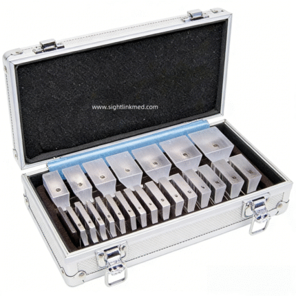 Ophthalmic Instruments Loose Prism Set for Optometry With Aluminium Case Prism Bar