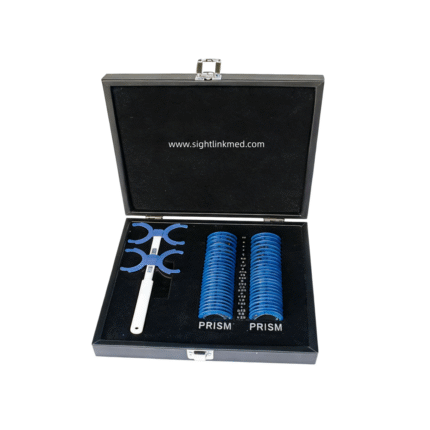 China Ophthalmic Prism Lens Set Optical Trial Lens Kit Optometry Lens Testing Box