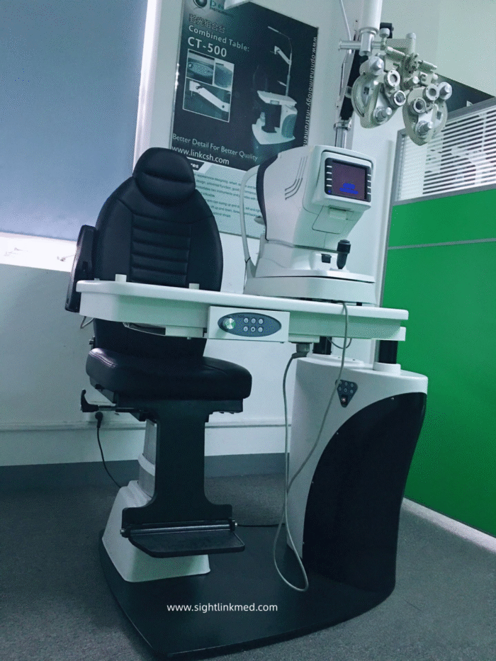 Optometry Chair Rfa Instruments Ophthalmic Refraction Chair Unit With Table and Stand for ...