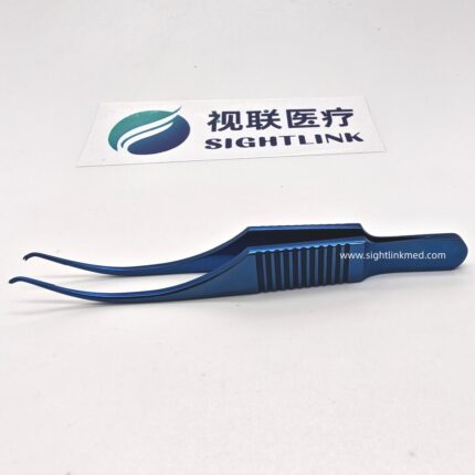 Titanium Cataract Surgery Instrument Harms-colibri Toothed Forceps 75mm Long with 0.4mm Teeth