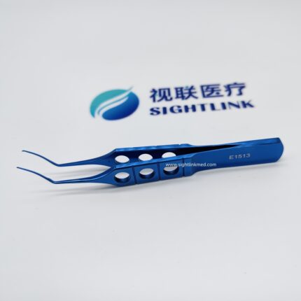 Fine Cataract 85mm Surgery Ultrata Style Capsulorhexis Forceps Curved Surgical Instrument