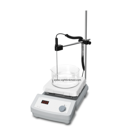 HP550-S LED Digital Square Hotplate with Glass Ceramic Material and 550C Max Temperature for Laboratory Use