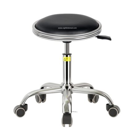 Anti-Static Workshop Office Industrial Rolling Dental School Metal Adjustable Chair Laboratory Stool with Wheels