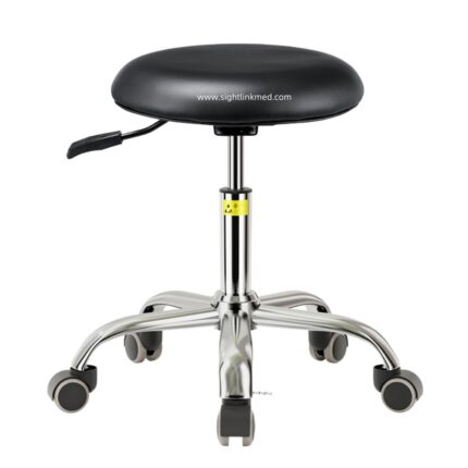 Modern Reclining Durable Adjustable Lab Stool Pedicure Master 360 Degree Rotation Big Wheels