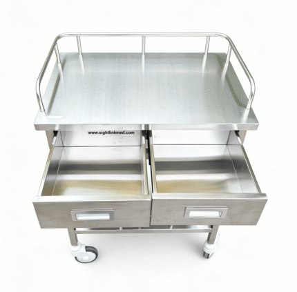304 S.S Medical Trolley Treatment Trolley Hospital Furniture SUV Hospital Cart Customizable