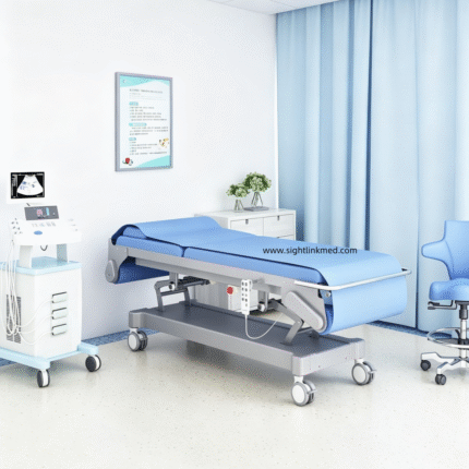 Hot Sale Auto Rolling Disposable Paper Electric Ultrasound Table Height Adjustable Examination Bed for Private Medical Center
