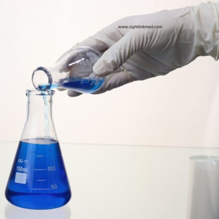 Glass Scientific Graduated Triangular Conical Flask Chemistry Erlenmeyer Flask with Narrow Neck