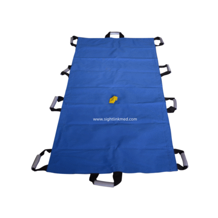 Medical Patient Emergency Rescue First-Aid Devices Manual Foldable Carry Sheet Soft Stretcher