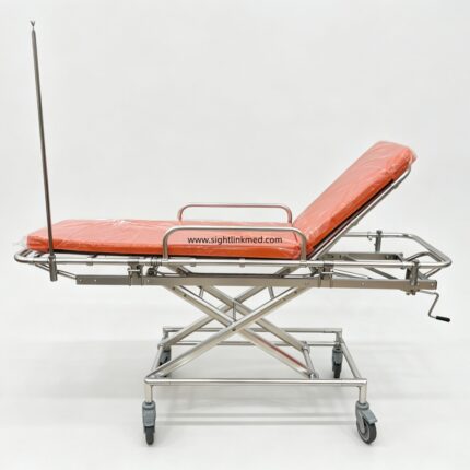 Hospital Manual High Quality Non-magnetic Aluminium Alloy Portable Emergency Automatic Ambulance Stretcher Bed for MRI Room