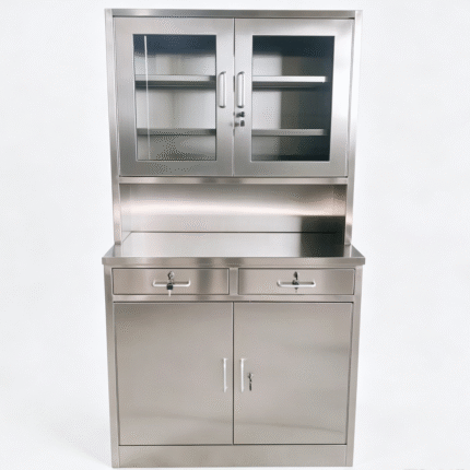 Laboratory Medical Instrument Drawers Clinic Stainless Steel Medicine Cabinet