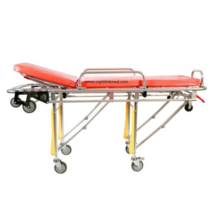 Adjustable Positions Medical First Aid Used Emergency Ambulance Trolley Stretcher With Adjustable Legs
