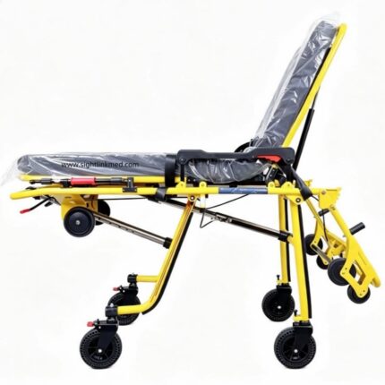 Medical High Quality Electric Aluminum Alloy Foldable Adjustable Emergency Transport Ambulance Stretcher