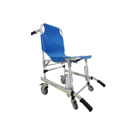 High Quality First Aid Hospital Fire Rescue Medicare Manual Aluminum Alloy Structure Portable Folding Stair Chair Stretcher