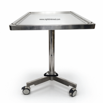 Operating Rooms Hospital Grade Durable Stainless Steel Surgical Instrument Trolley Mayo Table