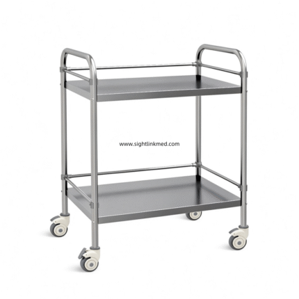 Heavy‑Duty Stainless Steel Medical Instrument Trolley Hospital Instrument Cart